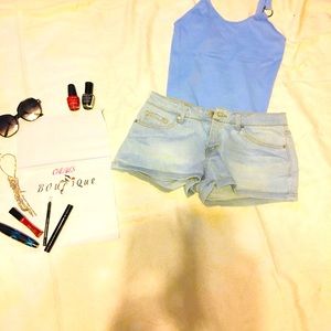 Forever 21 Light Blue Jean shorts